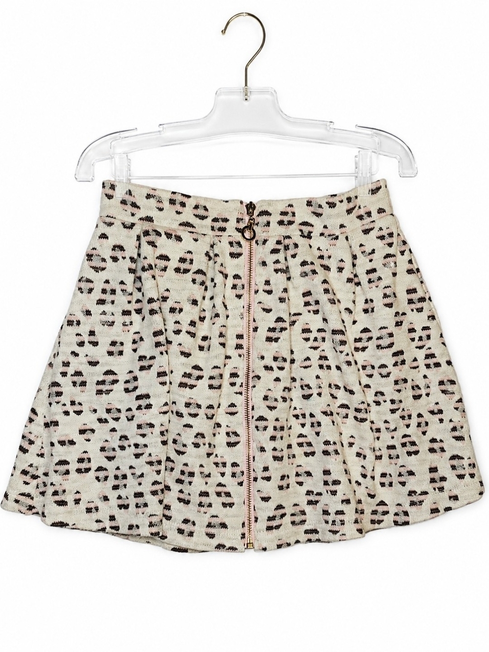 Truly Me by Sara Sara Girls Leopard Print Mini Skirt – Youth Size 6